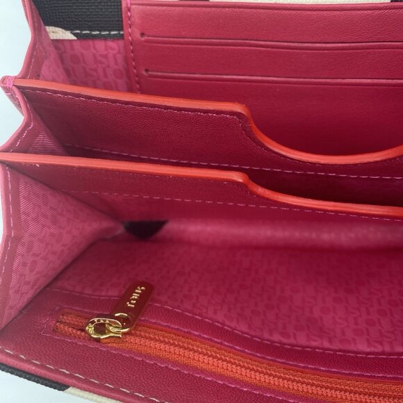 TOUS SAND-CORAL COLORED CANVAS KAOS BIG CHANGE PURSE MINI CROSSBODY - Picture 14 of 14